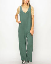 Load image into Gallery viewer, Gray Green Slvls Jumpsuit