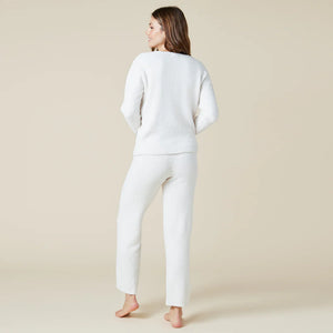 Softies Almond Marshmallow V-Neck Lounge Set