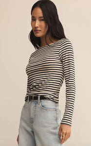 Z Supply Black Pristine Striped Tee