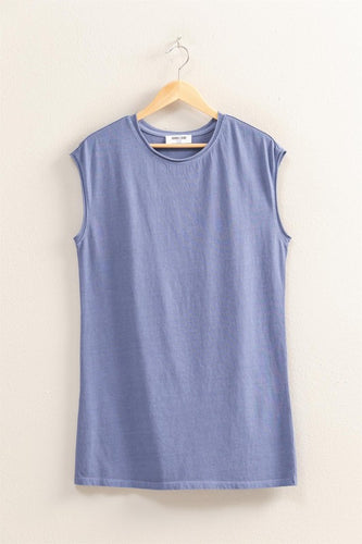 Throw On and Go Knit Dress Indigo