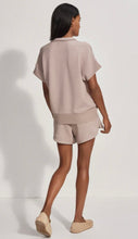 Load image into Gallery viewer, Varley Taupe Marl Ritchie Short Sleeve Sweat Top