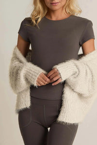 Faceplant Plush Bed Jacket Oatmeal
