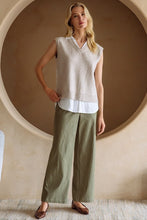 Load image into Gallery viewer, Beige/Cream Shirt Vest