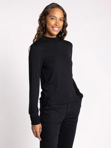 Soft LS Liz Top Black