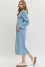 Load image into Gallery viewer, Pretty Blue LS Maxi Sweater Dress
