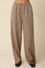 Load image into Gallery viewer, Mocha/Black Polka Dot Pants