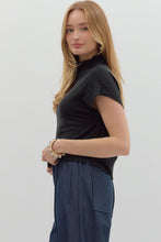 Load image into Gallery viewer, Knit Mock Neck SS Top