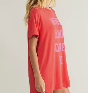 Z Supply Wine & Dine Night Shirt