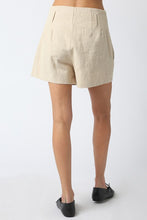 Load image into Gallery viewer, Lt Khaki HW Tailored Shorts
