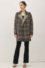 Load image into Gallery viewer, Chocolate Plaid Coatigan