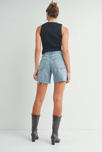 Load image into Gallery viewer, JP Light Denim Distressed Walking Short