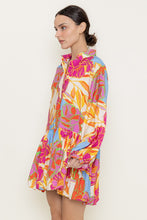 Load image into Gallery viewer, Flirty in Floral Shirt Dress