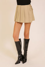 Load image into Gallery viewer, Khaki Pleated Skort
