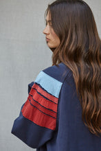 Load image into Gallery viewer, Navy/Red/Blue Sweatshirt + Jogger Set