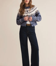Load image into Gallery viewer, Z Supply Blue/Heather North Sea Fairisle Cardigan