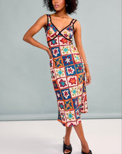 Load image into Gallery viewer, Tan Multi Binding Detail Slvls Midi Dress