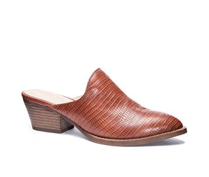 CL Tan Lizard Mule