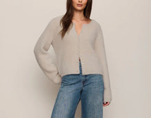 Load image into Gallery viewer, Z Supply Winterglow Fluffy Cardigan Frosted Pearl