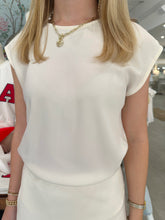 Load image into Gallery viewer, Ivory Satin Bias Cut Top