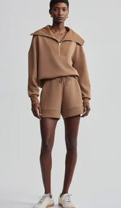 Varley Catherine Half Zip Sweat-Golden Bronze