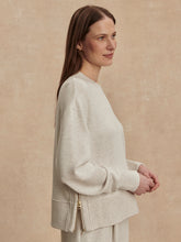 Load image into Gallery viewer, Varley Philippe Cropped Sweat- Ivory Marl