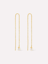Load image into Gallery viewer, Ana Luisa Pearl Threader Earrings-Abrielle
