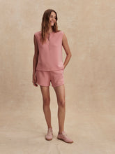 Load image into Gallery viewer, Varley Simmons Half Zip Tank- Brandy Rose