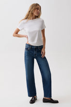 Load image into Gallery viewer, Pistola Lexi MR Bowed Straight Jean- Moonwave