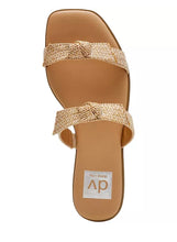 Load image into Gallery viewer, Natural Woven Bow Strap Sandal