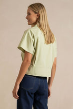 Load image into Gallery viewer, Tailored Taffeta SS Blouse Sage