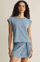 Load image into Gallery viewer, Z Supply Ocean Air Camino Jersey Denim Top