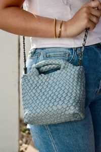 Maggie Mini Tote-Sky Blue