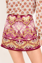 Load image into Gallery viewer, Burgundy Multi Print Skort
