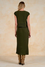 Load image into Gallery viewer, Olive Cap Slv Waist Band Dress