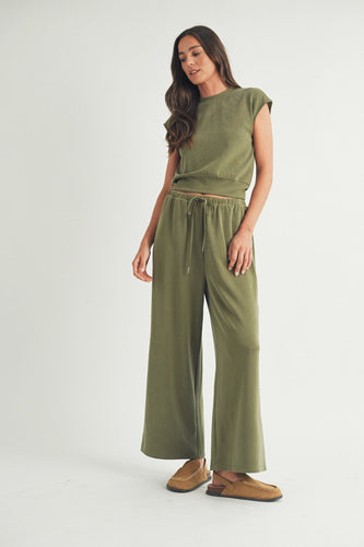 Sage Lounge Wide Leg Pants