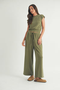 Sage Lounge Wide Leg Pants