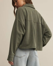 Load image into Gallery viewer, Z Supply Cropped All Day Knit Jacket-Hunter Green