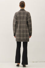 Load image into Gallery viewer, Chocolate Plaid Coatigan