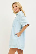 Load image into Gallery viewer, Light Denim SS Shirt Dress