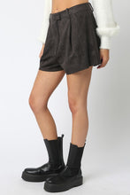 Load image into Gallery viewer, Suede Dress Shorts Grey