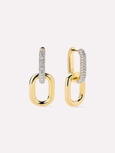 Load image into Gallery viewer, Ana Luisa Drop Earrings- Ash Double Pave