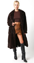 Load image into Gallery viewer, Brown Faux Fur Long Coat