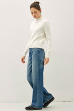 Load image into Gallery viewer, Ivory Ultra Soft Mock Neck Classic Sweater