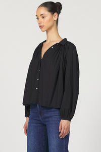 DJD Black LS Button Down Top