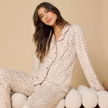Load image into Gallery viewer, Softies Wild Almond Aria LS + Pant PJ Set