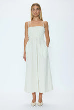 Load image into Gallery viewer, Pistola Sage/Egret Bianca Shirred Bodice Dress
