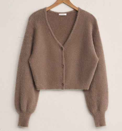 Z Supply Sadira Fluffy Cardigan Moonlight