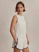 Load image into Gallery viewer, Varley Nate Seamless Cropped Tank- White