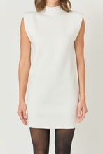 Load image into Gallery viewer, Ivory Mock Neck Slvls Knit Dress