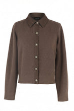 Load image into Gallery viewer, Mocha Brown Button Down Sweater Cardigan